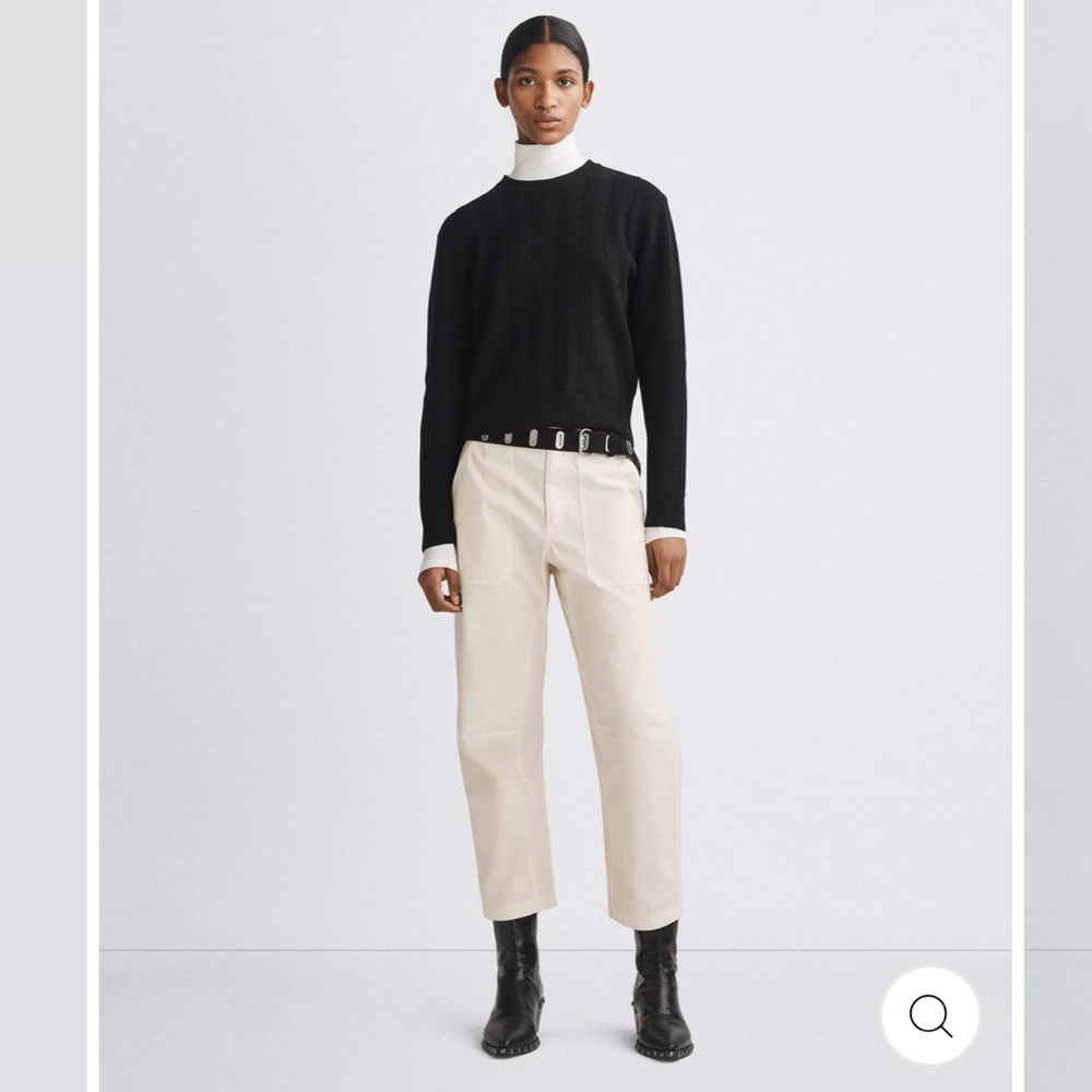Rag & Bone NWT Cream Cotton Pants